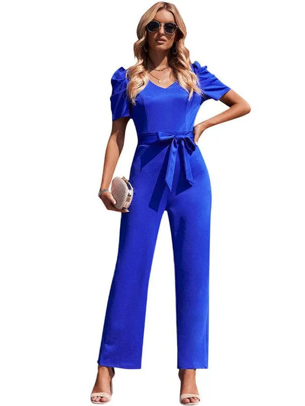 Women's Jumpsuits Solid Long Sleeve Slim Fit Jumpsuit