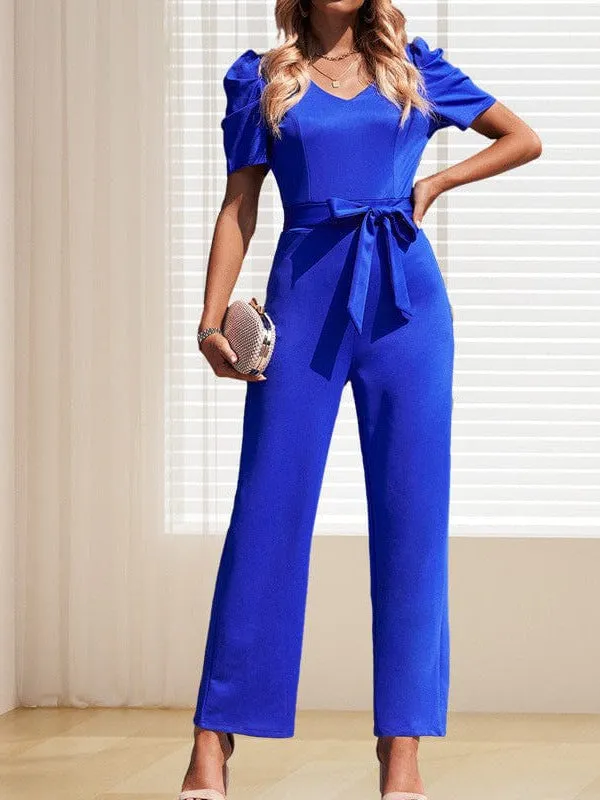 Women's Jumpsuits Solid Long Sleeve Slim Fit Jumpsuit